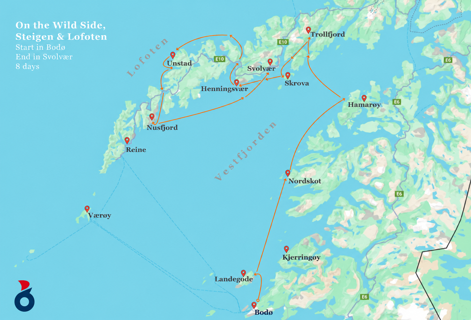 Itinerario On th Wild Side - Lofoten